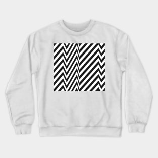 Zebra Pattern #blackwhite #pattern #retro #cool #opart #stylish #homedecor Crewneck Sweatshirt